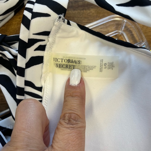Victoria’s Secret Y2K Animal print Zebra Bikini Large - Picture 9 of 12